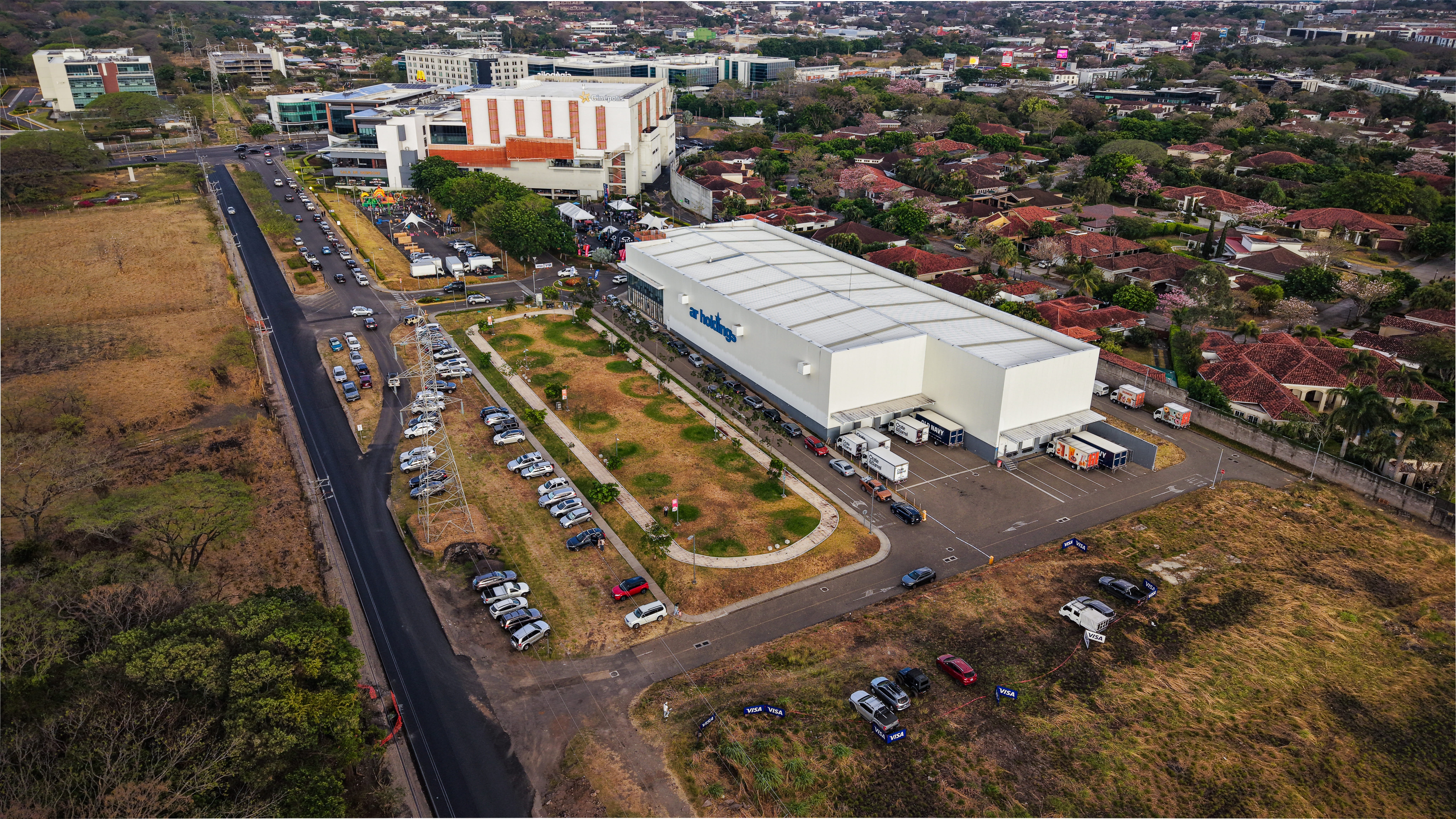 Vista aérea de Terrazas Lindora durante Outdoor Expo 2026
